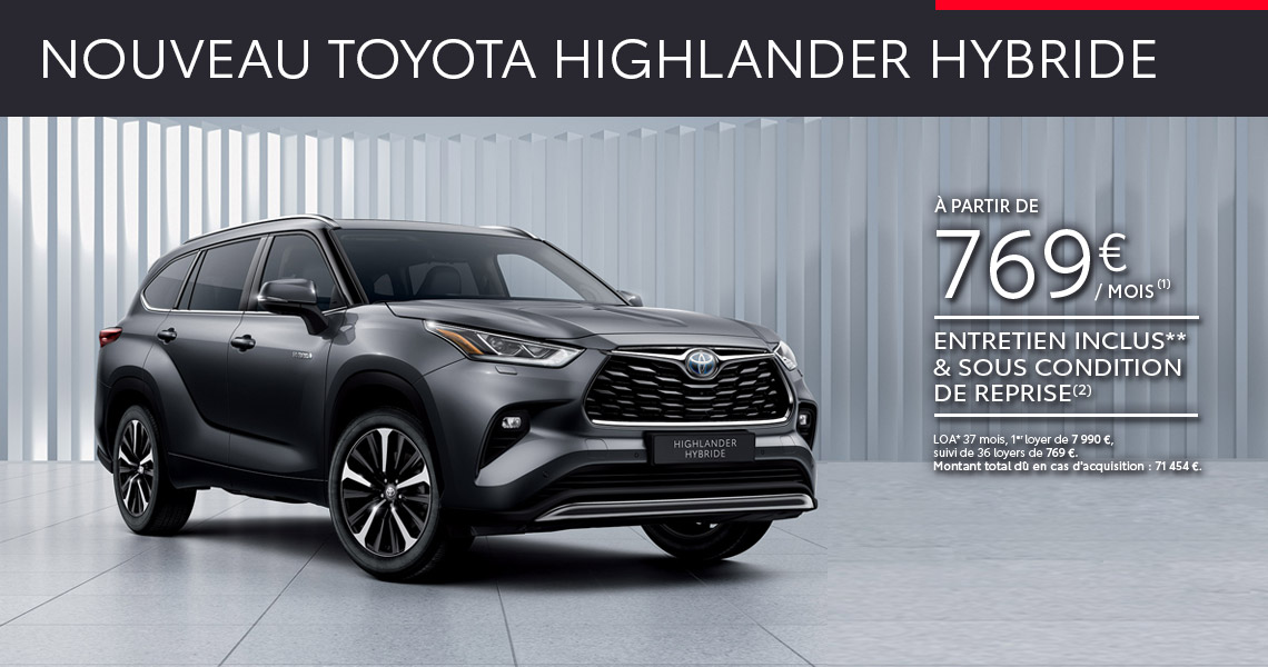 Nouveau Toyota Highlander Hybride